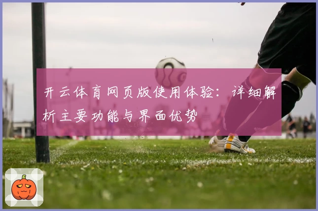 开云体育网页版使用体验：详细解析主要功能与界面优势
